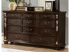 Furniture of America - Theodor Dresser with Mirror in Brown Cherry - CM7926DM - GreatFurnitureDeal