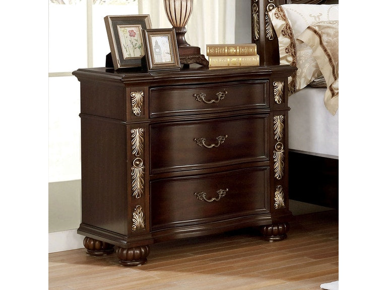 Furniture of America - Theodor 3 Piece California King Bedroom Set in Brown Cherry - CM7926-CK-3Set