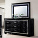 Furniture of America - Bellanova 6 Piece Queen Bedroom Set in Black - CM7979BK-Q-6SET - GreatFurnitureDeal