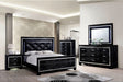 Furniture of America - Bellanova 3 Piece California King Bedroom Set in Black - CM7979BK-CK-3SET