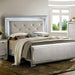 Furniture of America - Bellanova 3 Piece Eastern King Bedroom Set in Silver - CM7979SV-EK-3SET - GreatFurnitureDeal