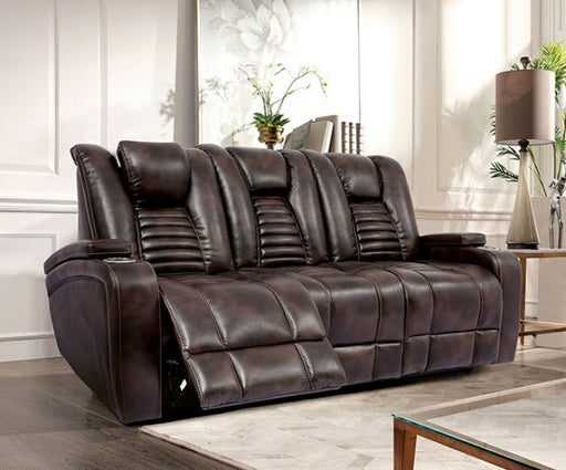 Furniture of America - Abrielle Power Sofa in Dark Brown - CM9902-SF - GreatFurnitureDeal