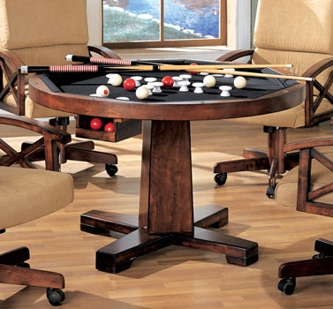 Coaster Furniture - Marietta Black Convertible Bumper Pool & Poker Dining Table - 100171 - GreatFurnitureDeal