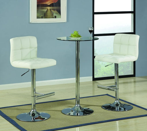 Coaster Furniture - Bar Units Adjustable Cream Barstool (Set of 2) - 120356