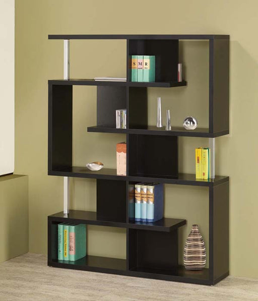 Coaster Furniture - Black Bookcase - 800309 - GreatFurnitureDeal
