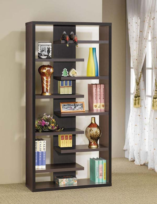 Coaster Furniture - Cappuccino Bookcase - 800265 - GreatFurnitureDeal