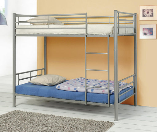 Coaster Furniture - Denley Silver Metal Twin-Twin Bunk Bed - 460072 - GreatFurnitureDeal