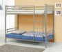 Coaster Furniture - Denley Silver Metal Twin/Twin Bunk Bed - 460072