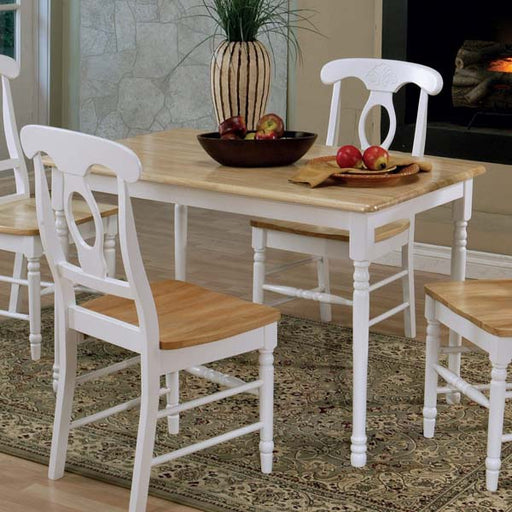 Coaster Furniture - Dining Table in Natural/ White - 4147
