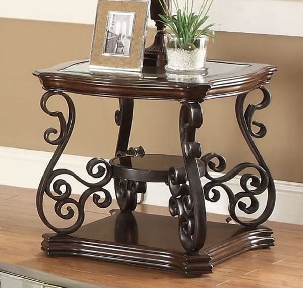 Coaster Furniture - Mahogany 3 Piece Occasional Table Set - 702447-48