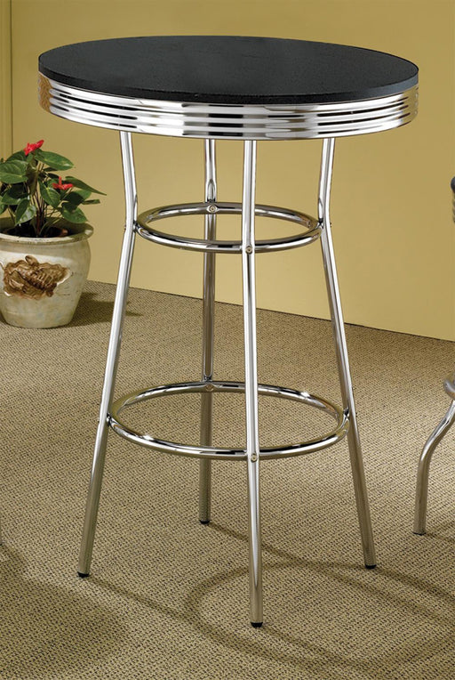 Coaster Furniture - Soda Fountain Table With Black Top - 2405 - GreatFurnitureDeal