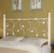 Coaster Furniture - Transitional Queen / Full Size Headboard in White - 300185QF