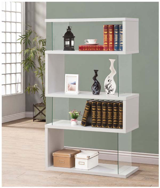 Coaster Furniture - White Bookshelf - 800300 - GreatFurnitureDeal
