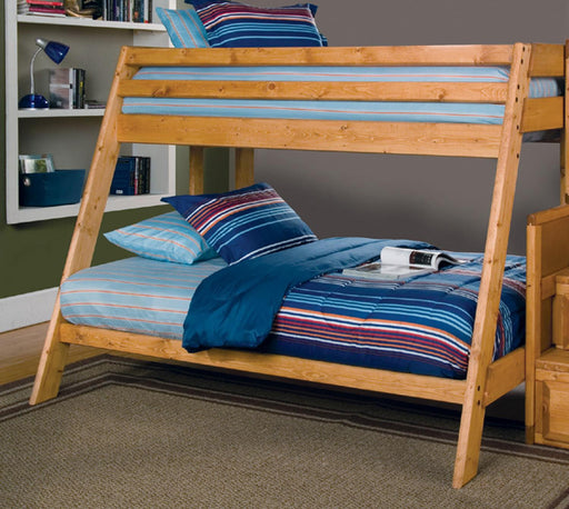 Coaster Furniture - Wrangle Hill Amber Wash Twin Over Full Bunk Bed - 460093 - GreatFurnitureDeal