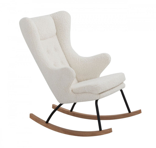 VIG Furniture - Modrest Colfax Modern White Sheep Rocking Chair - VGDWJ1817-WHT-CH - GreatFurnitureDeal