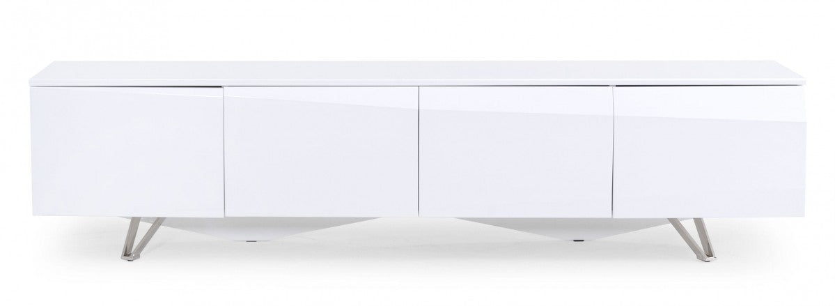 VIG Furniture - Modrest Columbia - Modern White TV Stand - VGVCTV117-WHT - GreatFurnitureDeal