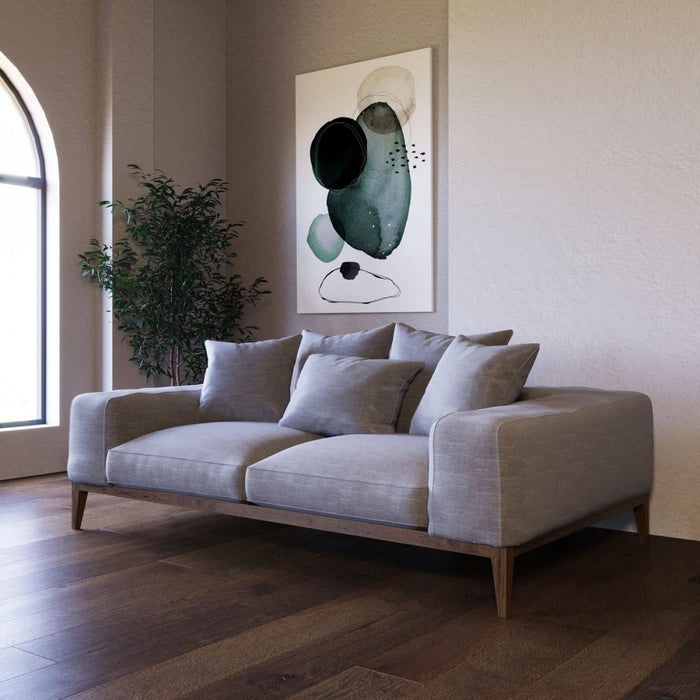 VIG Furniture - Divani Casa Corina - Modern Grey Linen Loveseat - VGUIMY694-L - GreatFurnitureDeal