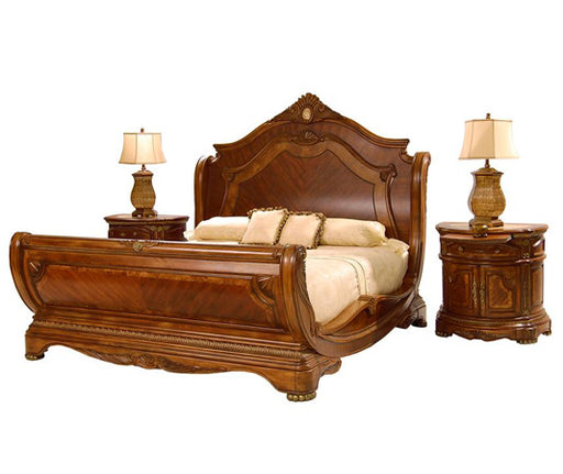AICO Furniture - Cortina 3 Piece California King Sleigh Bedroom Set - N65000CKSL-28-3SET - GreatFurnitureDeal