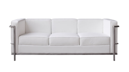 J&M Furniture - Cour Italian Leather Sofa in White - 176551-S-W - GreatFurnitureDeal