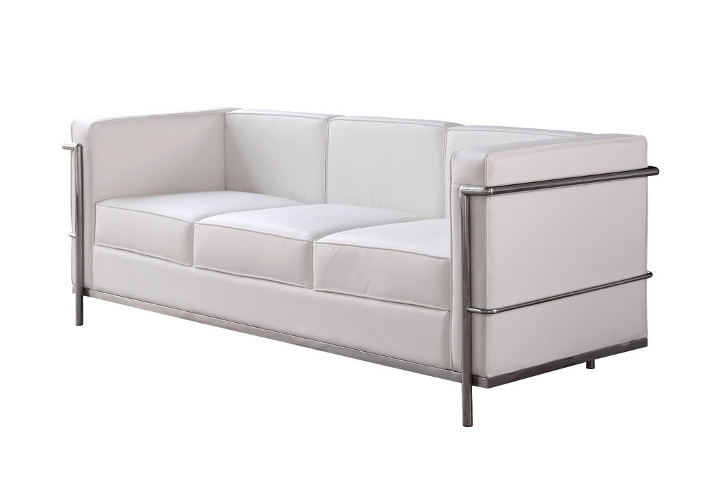 J&M Furniture - Cour Italian Leather Sofa in White - 176551-S-W - GreatFurnitureDeal