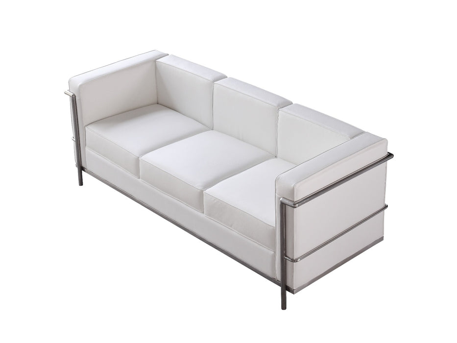 J&M Furniture - Cour 2 Piece Living Room Set in White - 176551-2SET - GreatFurnitureDeal
