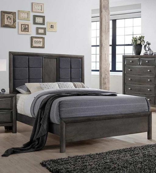 Myco Furniture - Crandall Eastern King Bed in Light Gray - CR490-K - GreatFurnitureDeal