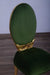 European Furniture - Luxor 5 Piece Luxury Dining Table Set in Green & Light Gold - 68582-68582EM-5SET - GreatFurnitureDeal