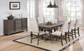 Myco Furniture - Crestwood 9 Piece Dining Table Set in Antiqued Gray Oak - CR670-T-9SET