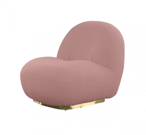 VIG Furniture - Modrest Crestone Modern Pink Sherpa Accent Chair - VGMFOC-251-PINK-CH - GreatFurnitureDeal