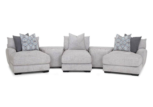 Franklin Furniture - Crosby 5 Piece Sectional Sofa Dove - 90385-375-387-386-3932-25 - GreatFurnitureDeal
