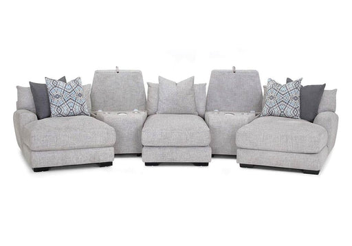 Franklin Furniture - Crosby 5 Piece Sectional Sofa Dove - 90385-375-387-386-3932-25 - GreatFurnitureDeal
