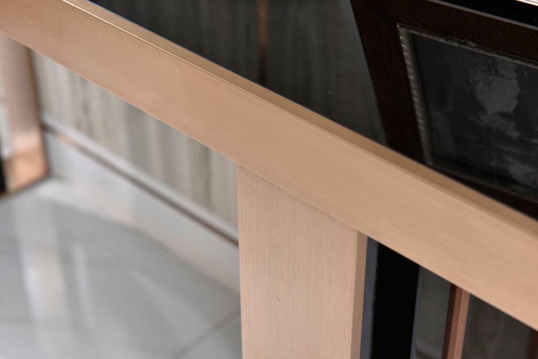 VIG Furniture - Nova Domus Cartier Modern Coffee Table in Black & Rosegold - VGVCCT-A002