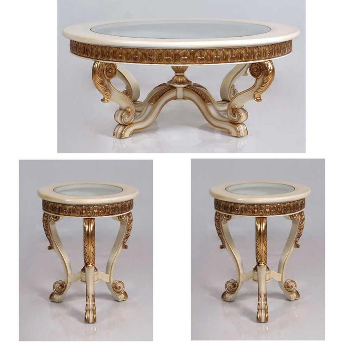 European Furniture - Rosabella 3 Piece Occasional Table Set - 36031-CT-ET