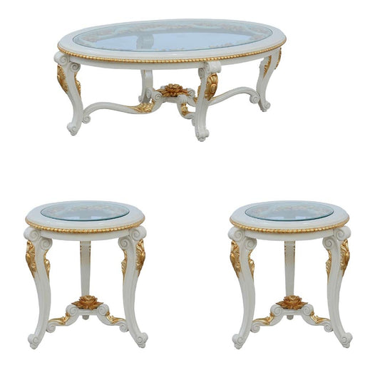 European Furniture - Bellagio 3 Piece Occasional Table Set - 30017-ET-CT