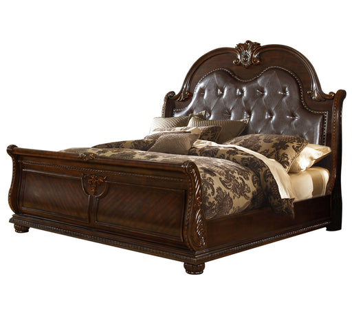 Myco Furniture - Carter 5 Piece Queen Bedroom Set in Cherry - CT400-Q-5SET - GreatFurnitureDeal