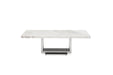 VIG Furniture - Modrest Kingsley Modern Marble & Stainless Steel Coffee Table - VGVCCT8933-STL - GreatFurnitureDeal