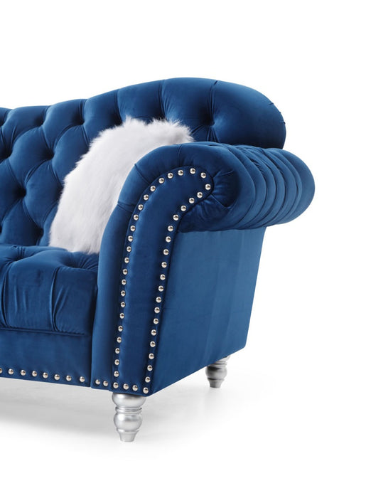 Myco Furniture - Covert Loveseat in Blue - CV3035-L