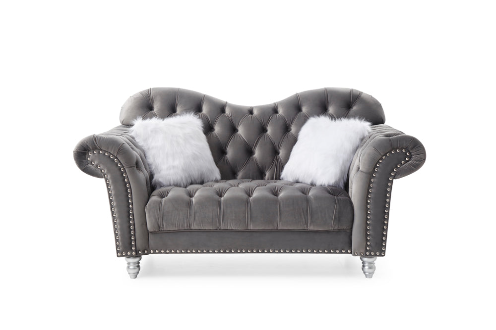 Myco Furniture - Covert 2 Piece Sofa Set in Gray - CV3036-S-2SET