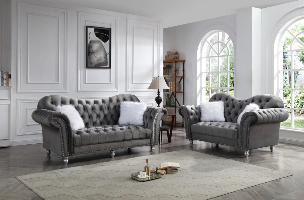 Myco Furniture - Covert Sofa in Gray - CV3036-S