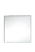 James Martin Furniture - Milan 35.4" Square Cube Mirror, Glossy White - 803-M35.4-GW - GreatFurnitureDeal