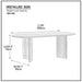 GFD Home - Wood Dining Table Kitchen Table Small Space Dining Table walnut desk top - GreatFurnitureDeal