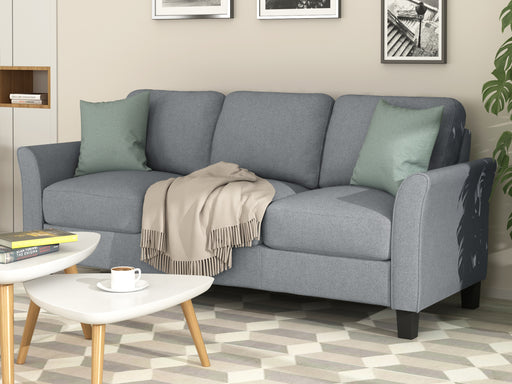 GFD Home - Living Room Sets Furniture Armrest Sofa Single Chair Sofa Loveseat Chair 3-Seat Sofa (ChairLoveseat Chair&3-Seat Sofa, Gray) - GreatFurnitureDeal