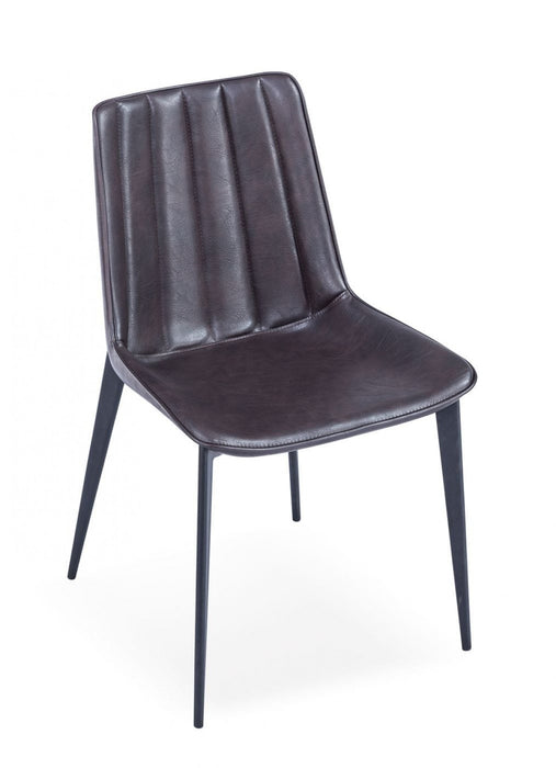 VIG Furniture - Modrest Peoria Modern Brown & Black Dining Chair (Set of 2) - VGHR3590-BRN-DC