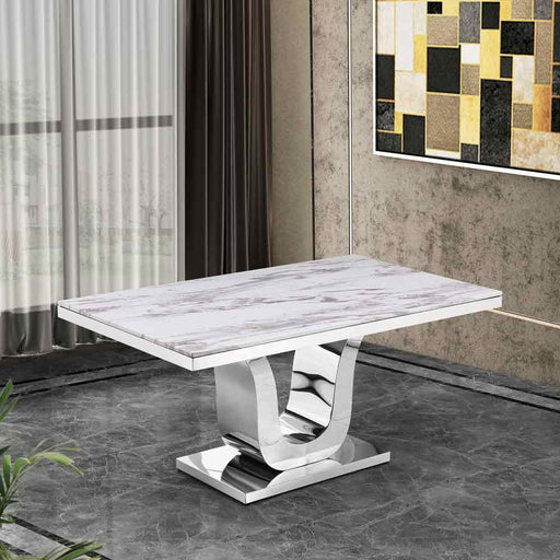 Mariano Furniture - D14 Dining Table in White - BMD14-DT - GreatFurnitureDeal
