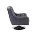 GFD Home - Lance Full Genuine Leather Swivel Chair - GreatFurnitureDeal