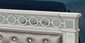 GFD Home - Symphony 5 Pc king Bed Silver - GreatFurnitureDeal