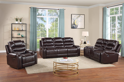 GFD Home - Tennessee Power Reclining 2 Pc Sofa Set in Espresso - GreatFurnitureDeal