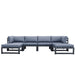 GFD Home - Outdoor sofa 4 pieces+2 ottomans - GreatFurnitureDeal