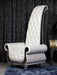 VIG Furniture - Divani Casa Luxe Neo-Clasical Pearl White Italian Leather Tall Chair - VGKND6032