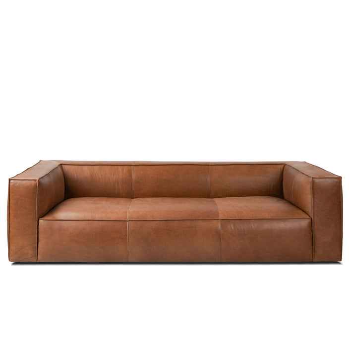 GFD Home - Vanessa Full Aniline Leather Stationary Sofa - GreatFurnitureDeal